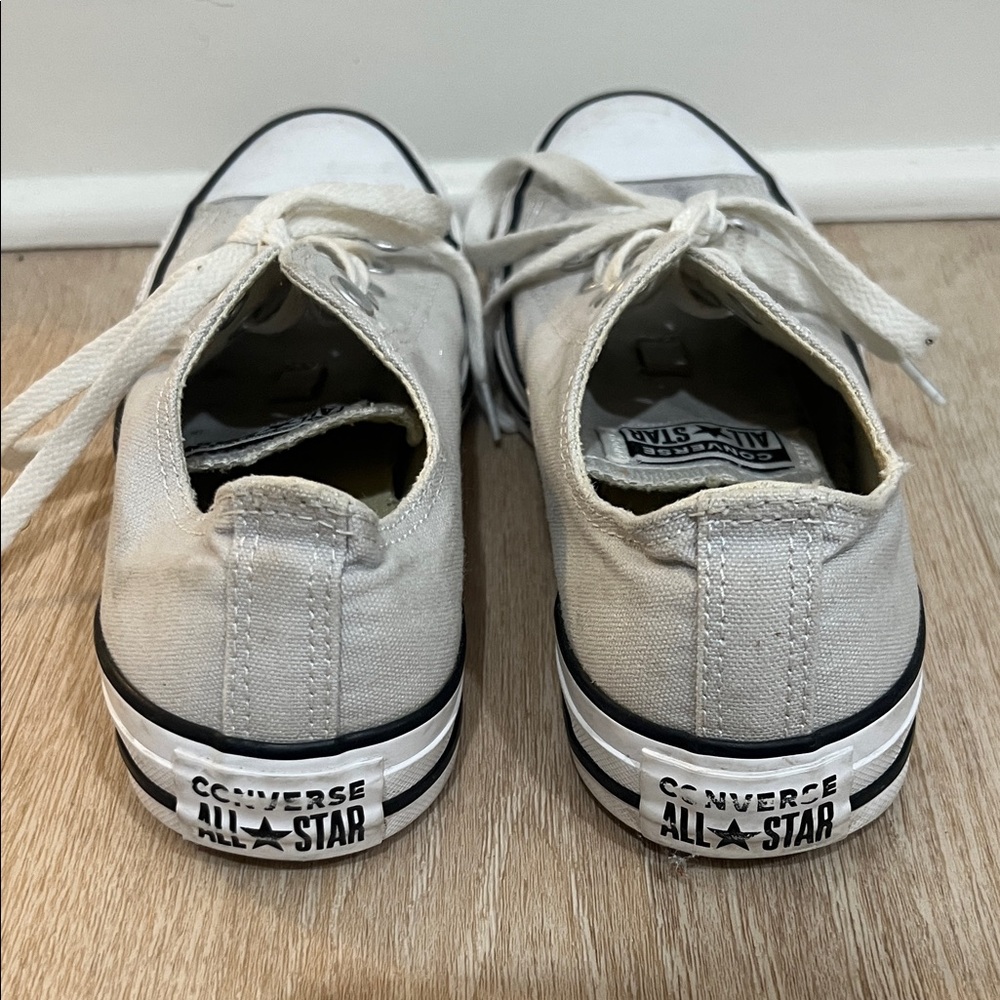 Converse | (8) Women’s Light Grey Converse  Sneakers - Picture 3 of 4